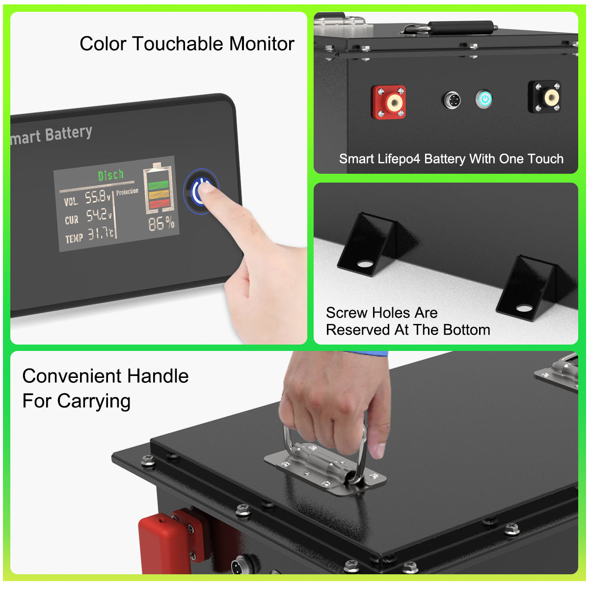 VoltEdge (Premium) Golf Cart 48V 105AH Lithium LiFePO4 Battery