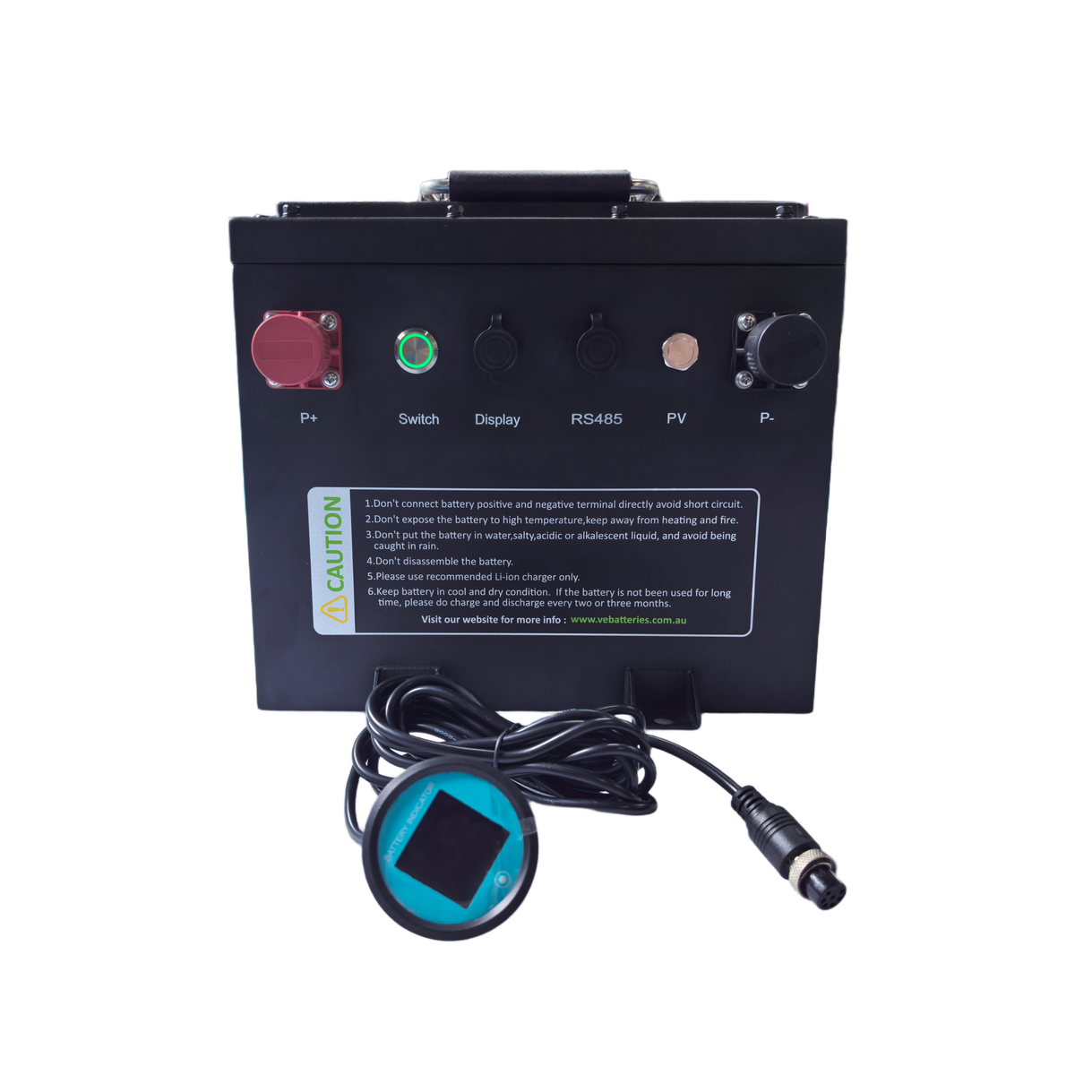VoltEdge Premium 36V 105Ah Golf Cart Battery Kit (LiFePO4 + 25A Charger)