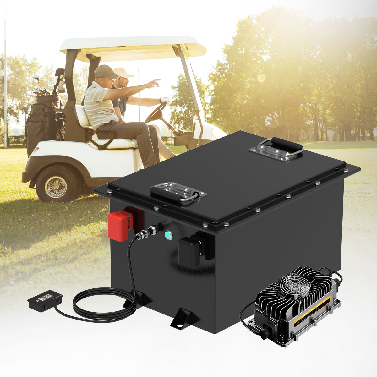 VoltEdge (Premium) Golf Cart 48V 105AH Lithium LiFePO4 Battery
