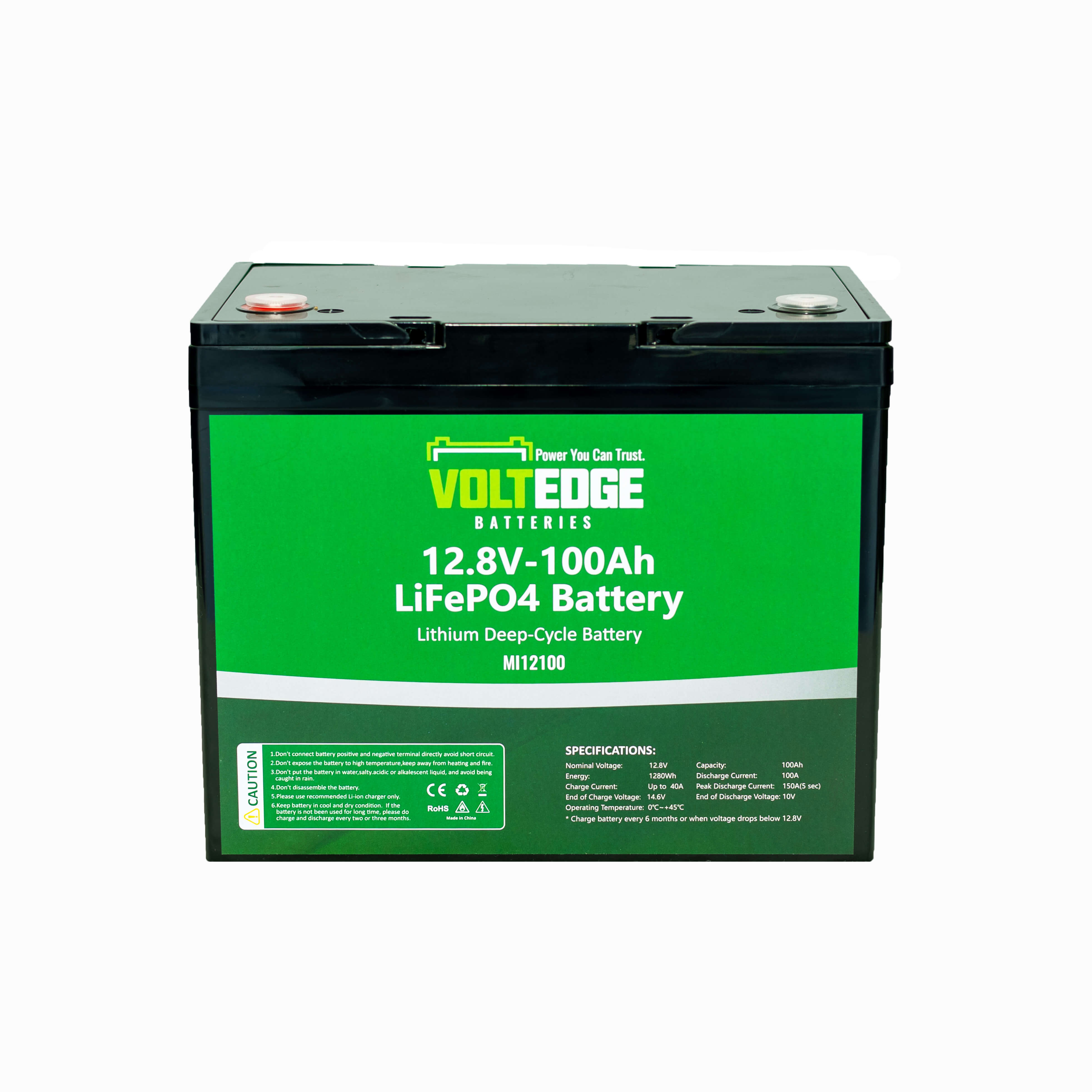 VoltEdge (Lite) 12.8V 100Ah Lithium LiFePO4 Battery