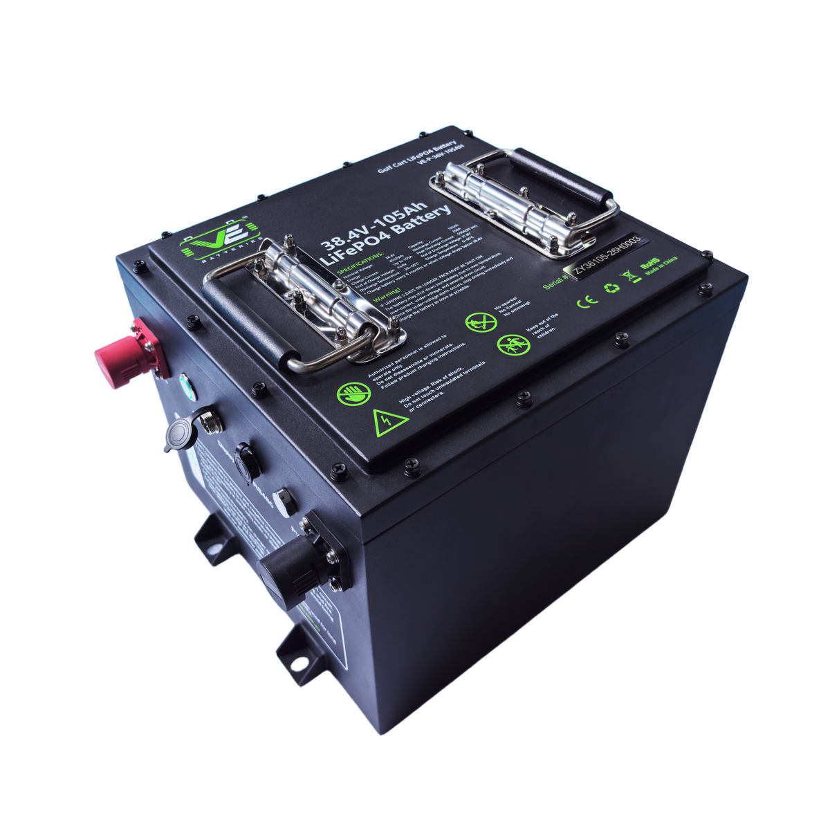 VoltEdge (Premium) Golf Cart 36V 105Ah Lithium LiFePO4 Battery