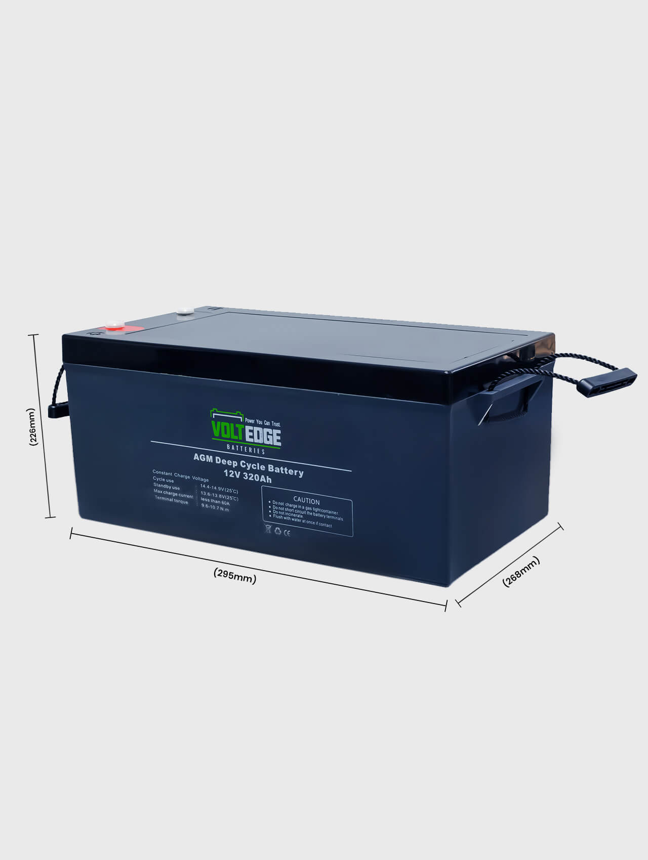 VoltEdge 12V 320Ah AGM DEEP CYCLE BATTERY
